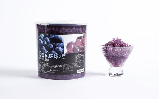 Blueberry flavored popping boba " 1 KG "