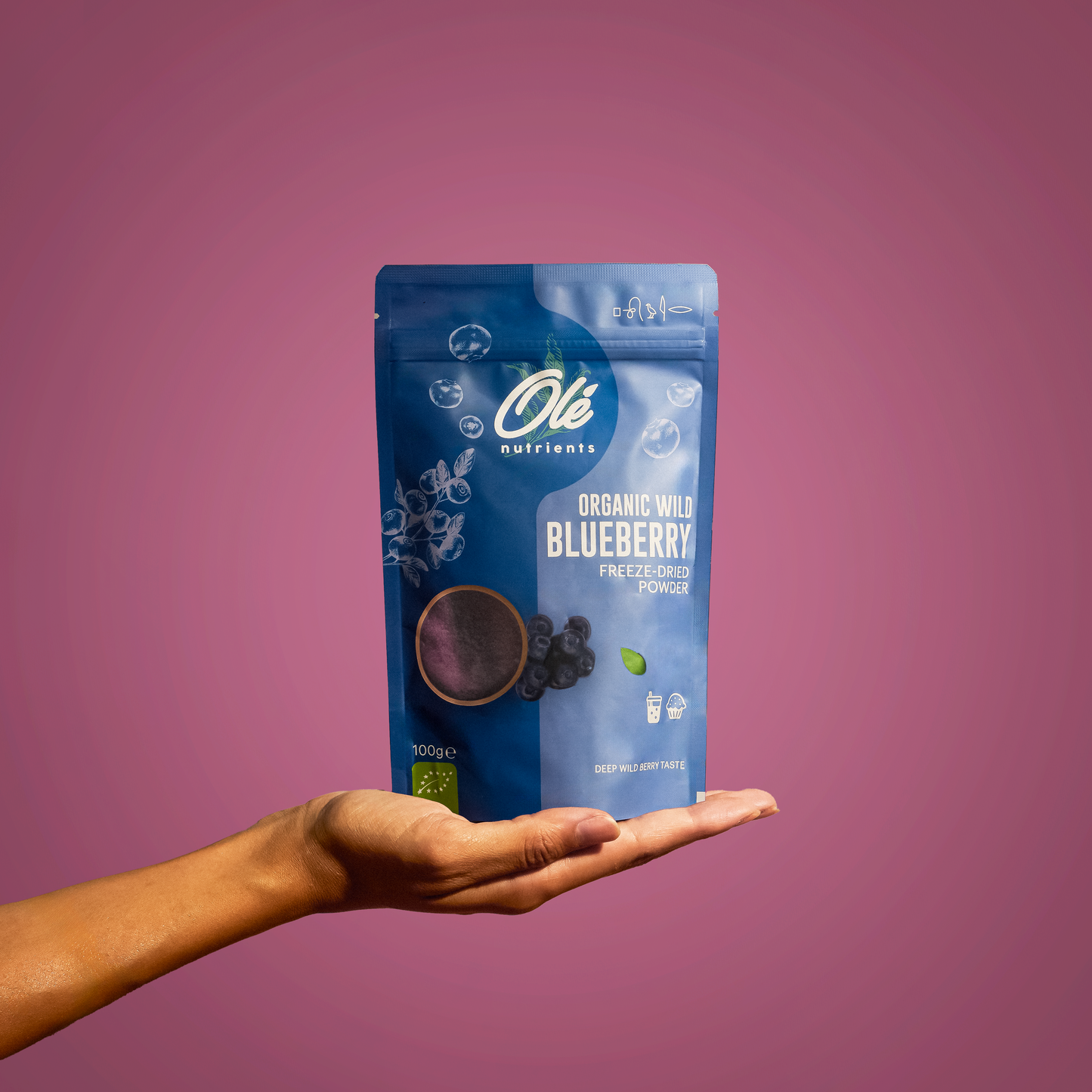 100g Organic Wild Freeze-Dried Blueberry Powder